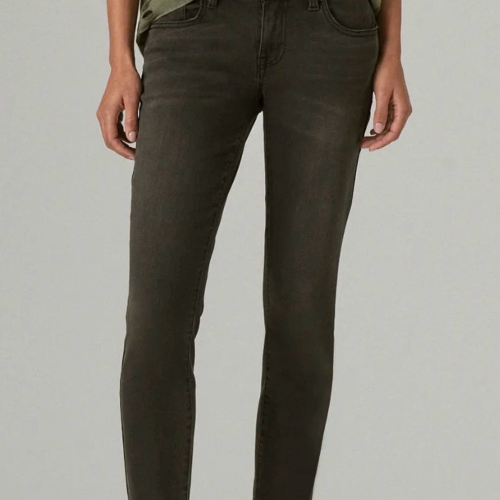Lucky Brand Women’s Lolita Skinny Olive Green Courdaroy Jeans